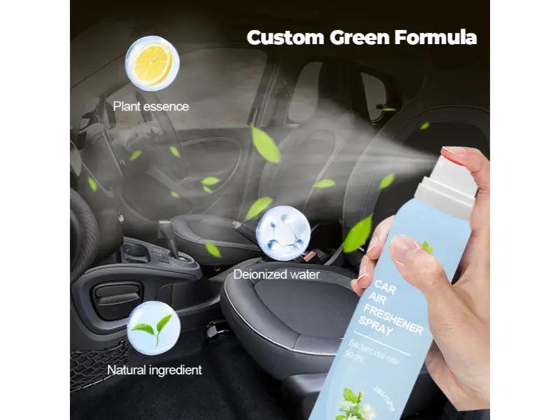 Aerem intra tuum vehiculum refice dum odores amotis.